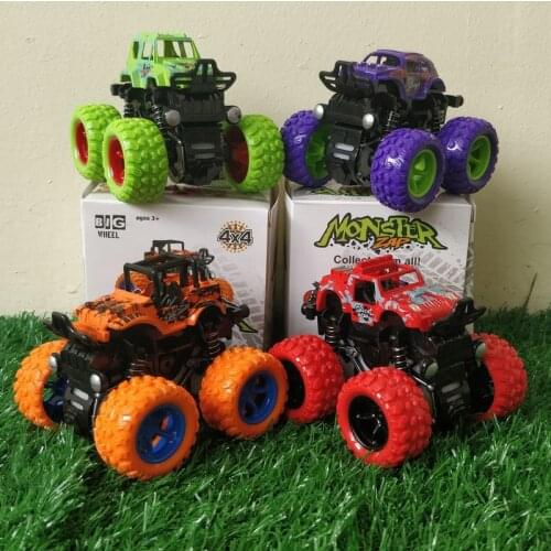 Inertia four-wheel drive off-road vehicle childrens car toy simulation fall-resistant model car 2-3-6 years old baby M19