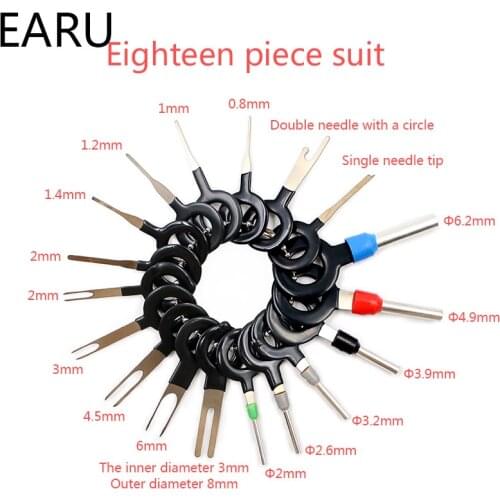 Terminal Removal Tools Car Electrical Wiring Crimp Connector Pin Extractor Kit Car Repair Hand Tool Set Plug Key Kit Release