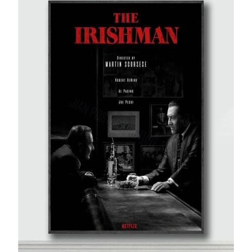 NJ101 The Irishman Movie 4 Silk Posters and Prints wall art Art Poster Home Decor