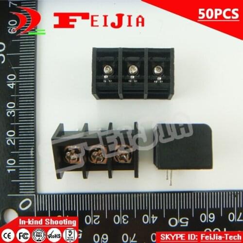 50PCS 825-8.25-3P / 825 8.25mm 3Pin Barrier Terminal Block Screw Terminal Block Pitch 8.25mm Terminal Block Free Shipping