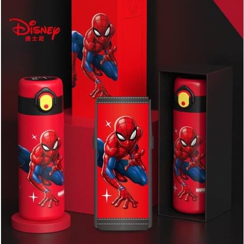 Disney Marvels Spider-Man Childrens Mug Stainless Steel Direct Drinking with Temperature Display