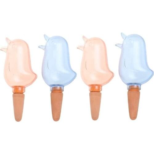 LBER 4 Pcs Bird Shape Clear Plant Waterer Clear Self Watering Devices Globes, Houseplant Watering Bulbs Plant Watering Spikes Au