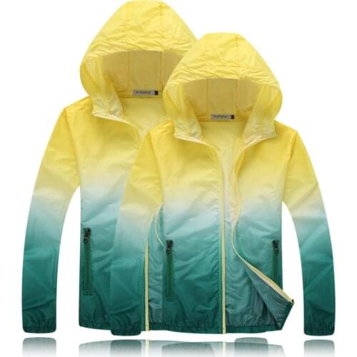 Summer women Quick Dry Skin Sun Protection Clothing Couple Coat Fashion Windbreaker Waterproof Men Women Jacket