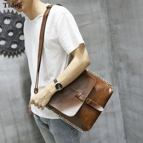 Tidog fashion bag postman bag tide shoulder bag