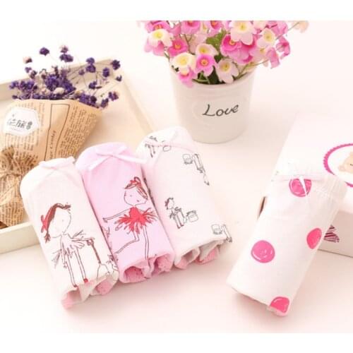 4pcs/lot fashion kids panties girls' baby underwear lovely child panties female clothing children cartoon Underwear briefs Girl
