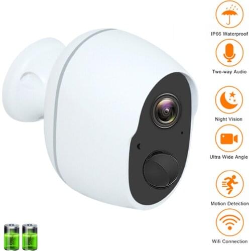 1080P Outdoor Wireless Camera Surveillance Camera IP-66 Water-Resistant Housing Cam Night Vision Human Detection Security Camera