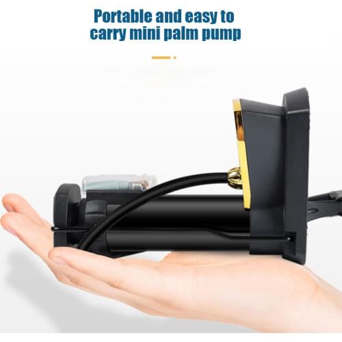 MTB Road Bike Pump Ultra-light Portable Cycling Air Inflator Foot Pump 100/140Psi High Pressure Bicycle Tire Pump