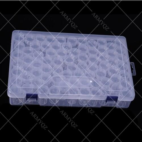 New 76 Bottles Diamond Painting Tools Beads Container Rhinestones Storage Box Diamond Painting Accessories Tools Organizer Case