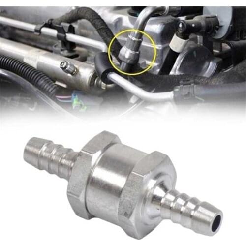 6/8/10/12mm Aluminium Alloy One Way Fuel Non Return Check Valve Petrol Diesel for Car Vacuum Hose Oil Water Pumps