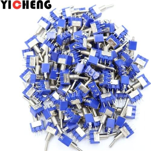 5Pcs mts102 mts103 mts202 mts203 SPDT DPDT toggle switch Single Pole Double Throw 6A/125V