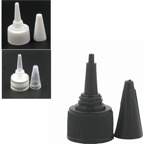 18-410 plastic Dispensing cap Ribbed twist top cap X10