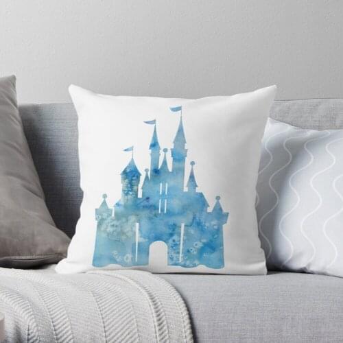 Blue Wishes Throw Pillow Cushion Cover Polyester throw pillows case on sofa home living room car seat decor 45x45cm