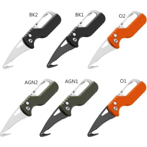Opening Gut Hook Folding Knife with Keychain,Pocket Hunting Knife,Outdoor Survival Knife,Camping, Fishing Knife