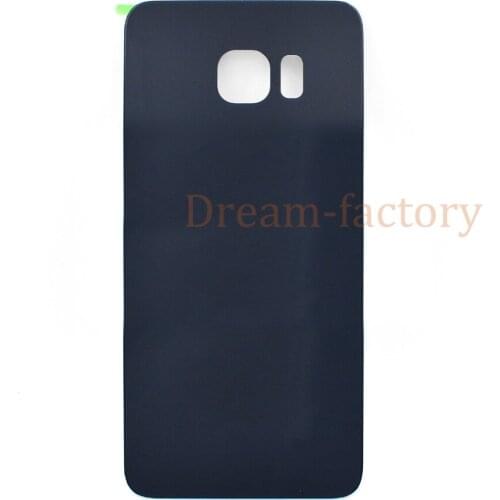 50PCS Back Glass Cover For Samsung Galaxy S6 G920 / Edge G925 Battery Door housing with Sticker IMEI