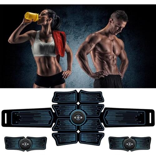 Abdominal Muscle Stimulator Trainer EMS Belt Trainer Abs Fitness Equipment Training Gear Muscles Electrostimulator Toner Home