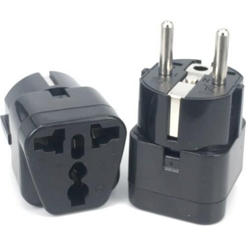 Universal UK US AU To EU Plug AC Travel Power Adapters in France Germany Greece Spain Netherlands Converter Electrical Charger