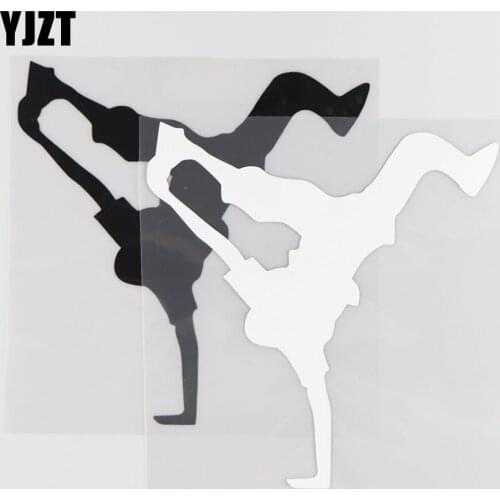 YJZT 16.5CM*17CM Handsome Street Dance Pattern Vinyl Decal Decor Car Sticker 1A-0196