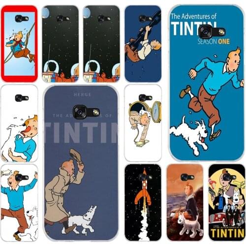 092FG The Adventures of Tintin Soft Silicone Tpu Cover phone Case for Samsung a3 2016 a5 2017 a6 plus a7 a8 2018 s6 7 8 9