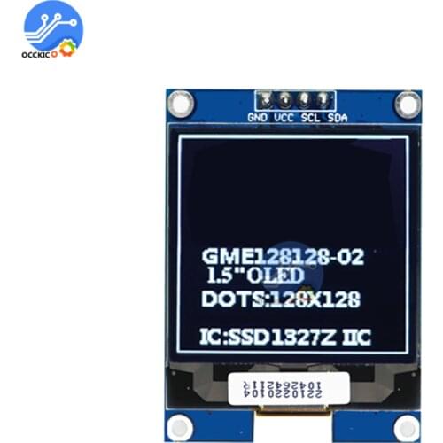 1.5 inch oled display module 128x128 screen led module display OLED screen IIC interface SSD1327 1.5 inch color oled LCD