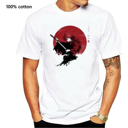 2019 Fashion T shirt Men s Rurouni Kenshin Manga Anime Artsy Awesome Artwork Printed T shirt