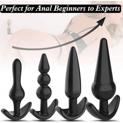 4 Pcs Anal Plug Extender Sex Toys Prostate Massage Butt Plug Vagina Orgasm Stimulator Femdom Anal Expansion Adult Sex Products