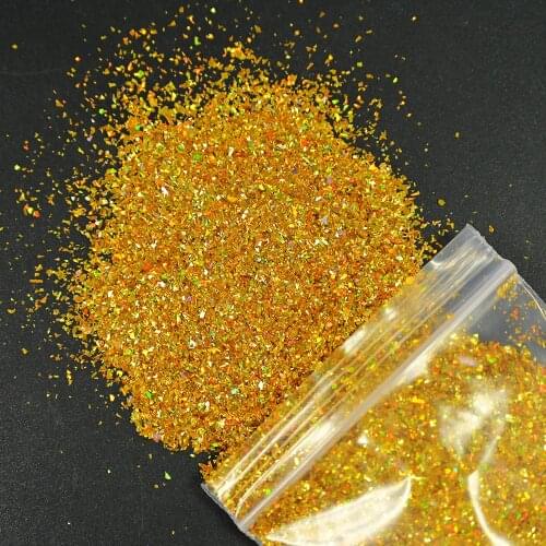 50g Holographic Mylar Sequins Size About 1-2mm Irregular Sparkly Flakes Slices Laser Cut Glitter Holographic Glitter Sequins H