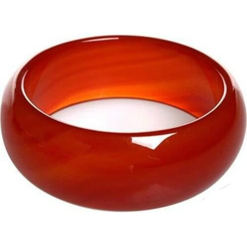Brazilian natural 5A red agate bracelet widened and thickened Jade Bracelet