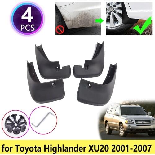 For Toyota Highlander Kluger XU20 2001 2002 2003 2004 2005 2006 2007 Mudguards Mudflap Fender Mud Flap Splash Guards Accessories