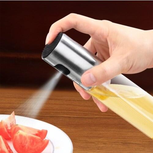 Single Stainless Steel Oil Spray Bottle, Leakproof Pot, Seasoning Soy Sauce Bottle