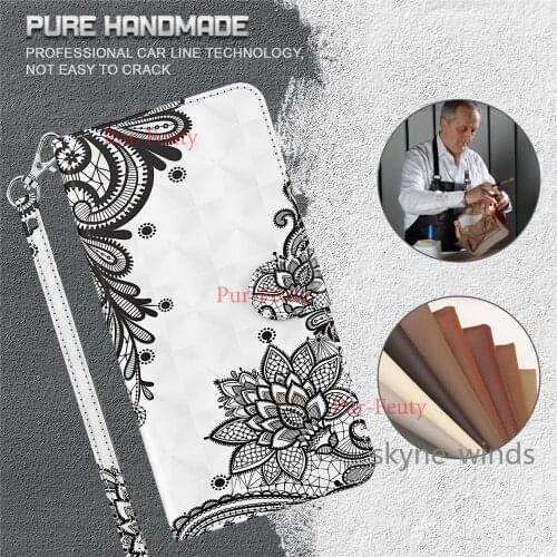 For OnePlus Nord CE N200 5G flip wallet stand phone holder case lanyard 3D painting leather cover for OnePlus NordCE NordN200