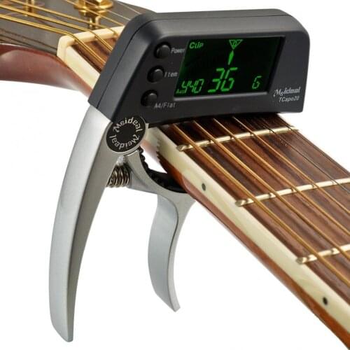 Guitar Tuners TCapo20 Guitar Capo Tuner with LED Display + High Sensitivity & Accuracy Guitar Capo Tuner