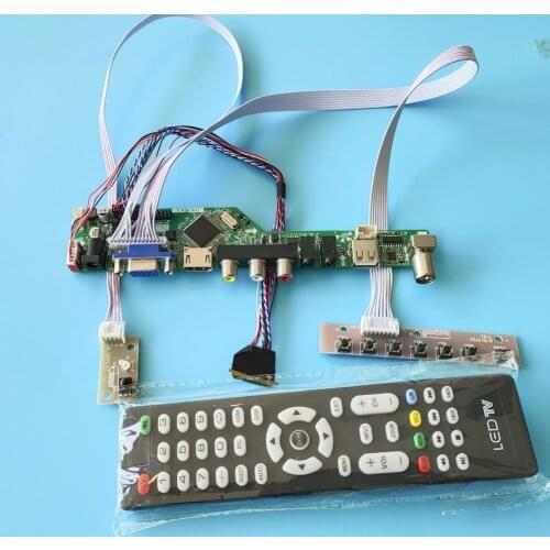 Kit for LP140WH4(TL)(A1) 14" 40pin LVDS Panel Screen 1366X768 USB HDMI VGA remote Controller driver board TV AV LCD LED