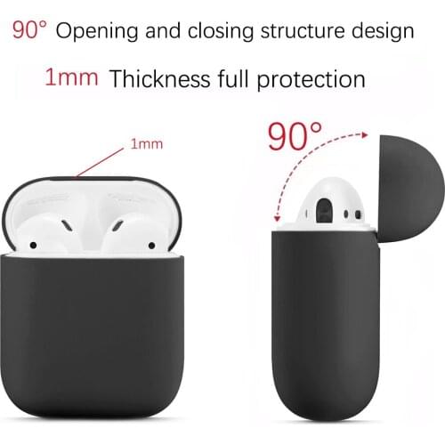 Soft Silicone Cases For Apple Airpods 1/2 Protective Case Bluetooth Wireless Earphone Cover For Apple air pods Charging Box Bags
