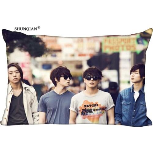 Custom CNBLUE Pillowcase Home Living room cushion pillowcase Rectangular Silk Pillowcase Two Sides Printing