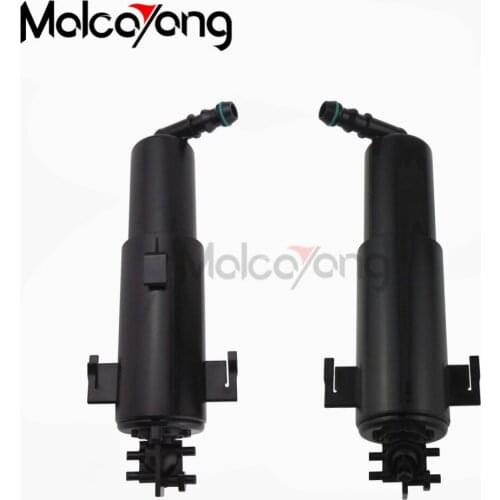 Pair of Front Bumper Headlight Headlamp Washer For BMW E70 X5 2007 2008 2009 2010 2011 2012 2013 Spray Nozzle Jet