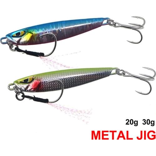 HISTOLURE Metal Casting Jig Spoon 20G 30G Shore Drag Cast Jigging Sea Bass Lure Artificial Bait Fishing Tackle