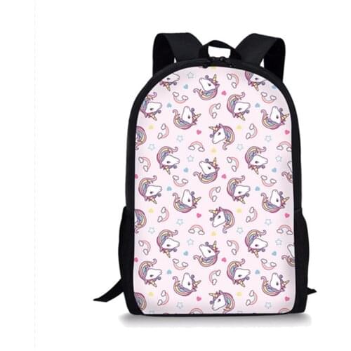 Pink Children Backpack Kawaii Girls School Back Pack Unicorn Design Multifunctional Backpack Teenager Bookbag
