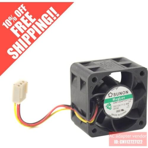 Sunon fan mute GM1204PQB1-8A 1U2U server 4028 12V 2.6W 3 lines