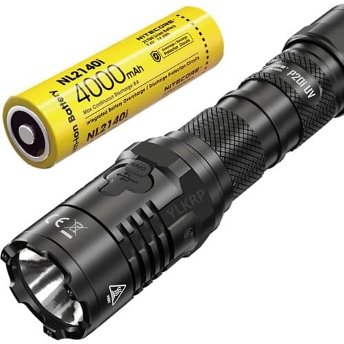Nitecore P20i UV 1800 Lumen Upgrade One Click Two Light Tactical Flashlight,Standard NL2140I battery