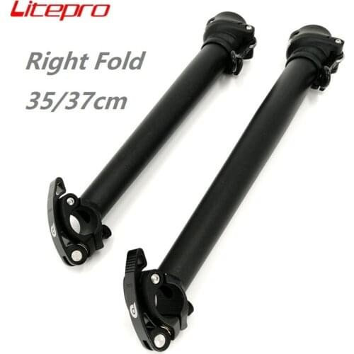 Litepro Folding Bike Stem 35cm 40cm Aluminum Alloy Outward Folding Stem Handlebar 25.4mm Fork 28.6mm BMX Bicycle Part