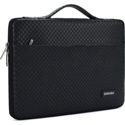 Waterproof Laptop Sleeve with Handle Portable Carrying Case Silver Gray Bright Black for 10 11 13 14 15.6 Inch Notebook
