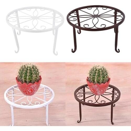 Iron Art Pot Holder Metal Plants Stand Flowerpot Holder Flower Pot Supporting Indoor Outdoor Garden Decor