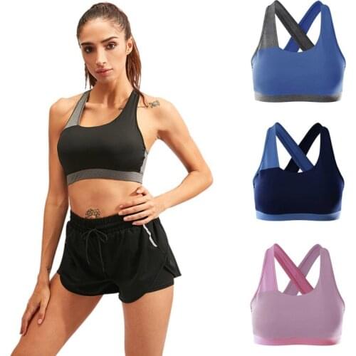 Women Yoga Sport Bra Women Shockproof Sexy Back Sports Bras Breathable Athletic Fitness Running Gym Vest Tops Sportswear Bras