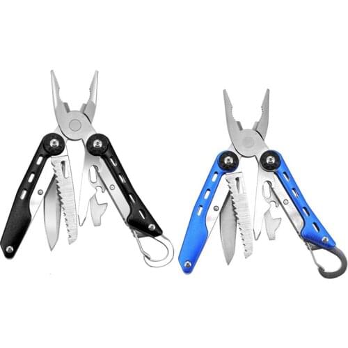 10 in 1 Multifuncatonal Plier Tools Outdoor Folding Pocket Knife Bottle Opener