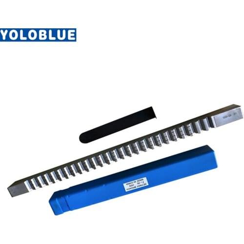 25mm HSS F Push-Type Keyway Broach with Shims American Push Knife Metric Sized CNC Keyway Cutting Tools for CNC Router