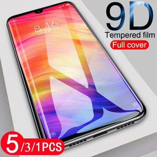 5/3/1Pcs full cover for xiaomi redmi note 8 8A 8T 7 7A 6 pro tempered glass 6A phone screen protector protective smartphone film