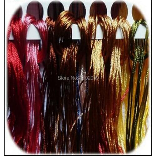 50 pieces Silk Thread Floss // Cross Stitch Embroidery Silk Thread Floss // Similar With DMC
