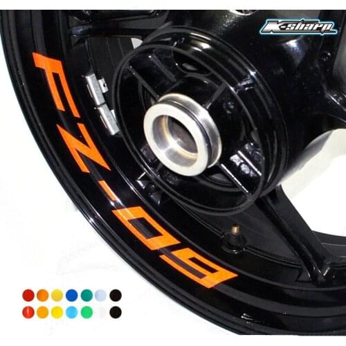 8 X CUSTOM INNER RIM DECALS WHEEL Reflective STICKERS STRIPES FIT YAMAHA FZ-09