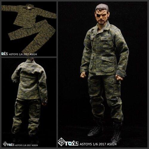 ASTOYS AS024 1/6 American Vietnam Tiger Camouflage Suit Costume for 12inch Collectible Action Figures DIY