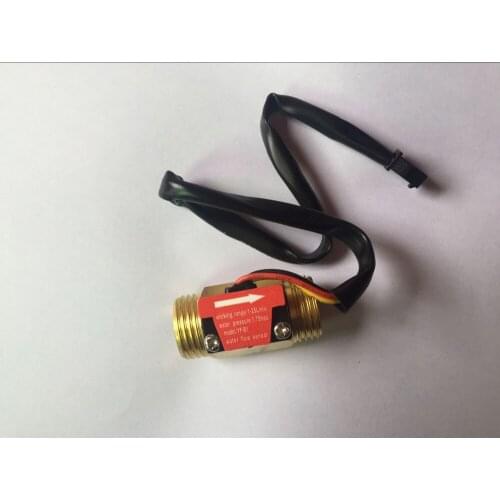 Free shipping 10pcs G1/2 Male Thread Brass Hall Effect Water Flow Sensor Flowmeter 1-25L/Min